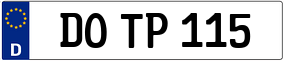 Trailer License Plate